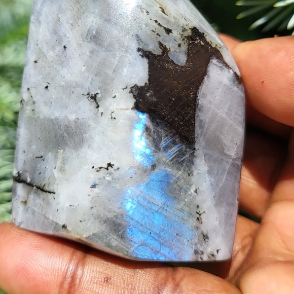 Stunning Spectrolite Labradorite Freestanding Freeform Gemstone - Picture 5 of 5